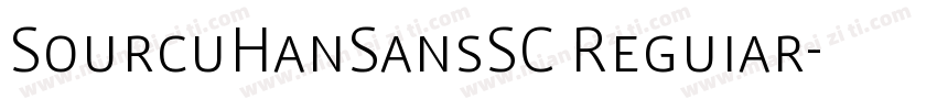 SourcuHanSansSC Reguiar字体转换